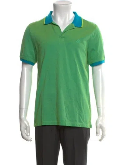 Pre-owned Vilebrequin Collar Short Sleeve Polo Shirt In Green