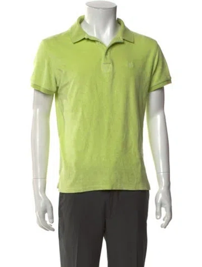 Pre-owned Vilebrequin Collar Short Sleeve Polo Shirt In Green