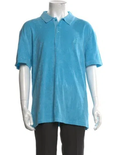 Pre-owned Vilebrequin Collar Short Sleeve Polo Shirt W/ Tags In Blue