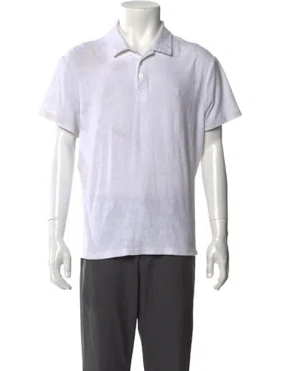 Pre-owned Vilebrequin Collar Short Sleeve Polo Shirt In White