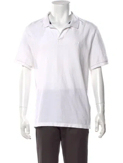 Pre-owned Vilebrequin Collar Short Sleeve Polo Shirt In White