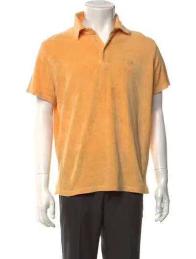Pre-owned Vilebrequin Collar Short Sleeve Polo Shirt In Yellow