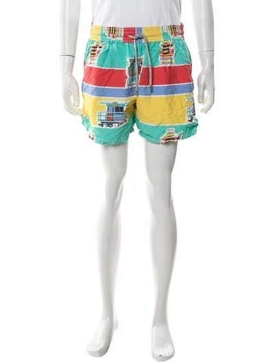Pre-owned Vilebrequin Colorblock Pattern Swim Trunks In Multi