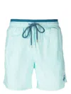 Vilebrequin Moka Beach Shorts With Contrasting Color In Blau
