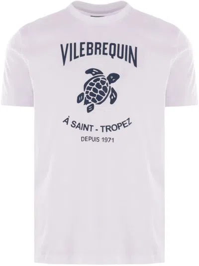 Vilebrequin Contrasted Placed Gummy Logo T-shirt In Neutral