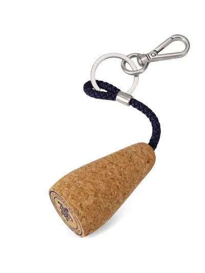 Vilebrequin Cork Rope-link Keyring In Red