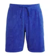 Vilebrequin Cotton-blend Terry Bolide Bermuda Shorts In Blue