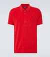 Vilebrequin Cotton-blend Terry Polo Shirt In Lipstick