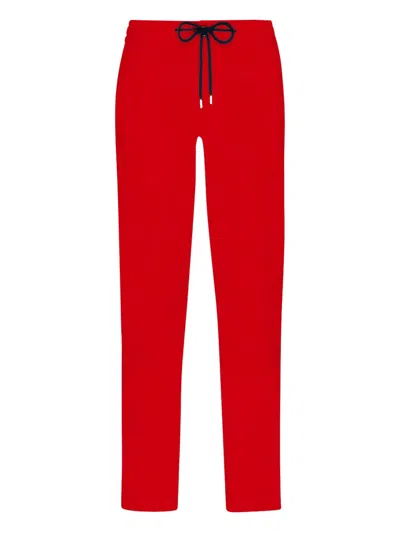 Vilebrequin Cotton-blend Trousers In Red