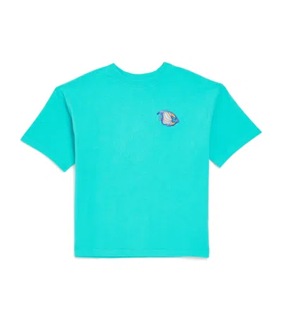 Vilebrequin Kids' Cotton Fish T-shirt In Blue