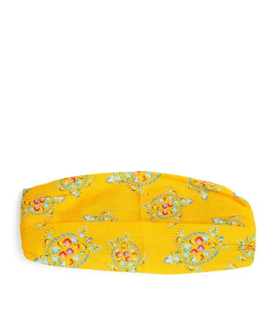 Vilebrequin Kids' Cotton Grenade Headband In Yellow