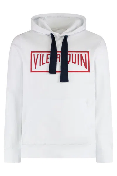 Vilebrequin Cotton Hoodie With Drawstring And Kangaroo Pocket In White