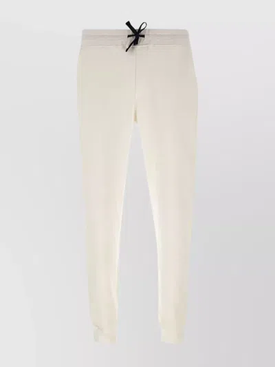 Vilebrequin Cotton Jogger Trousers Back Pocket In White
