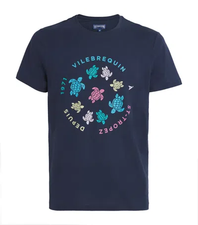 Vilebrequin Turtle Circle Graphic T-shirt In Transparent