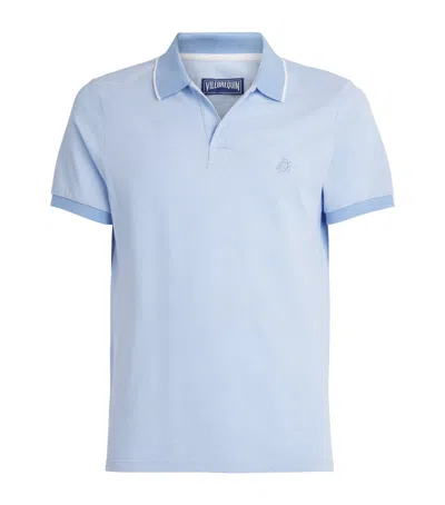 Vilebrequin Cotton Palatin Polo Shirt In Blue