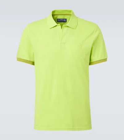 Vilebrequin Cotton Piqué Polo Shirt In Green