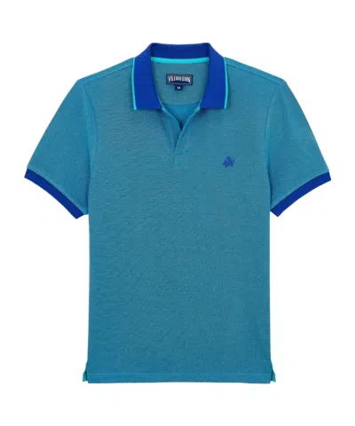 Vilebrequin Palan Classic Fit Cotton Pique Polo Shirt In Blue