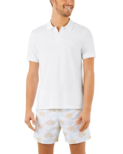 Cotton Regular Fit Polo Shirt In White from Vilebrequin