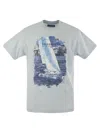 VILEBREQUIN COTTON T-SHIRT WITH FRONTAL PRINT