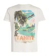 Vilebrequin Cotton Tahiti Print Portisol T-shirt In White