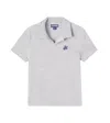 Vilebrequin Cotton Terry Polo Shirt In Gray