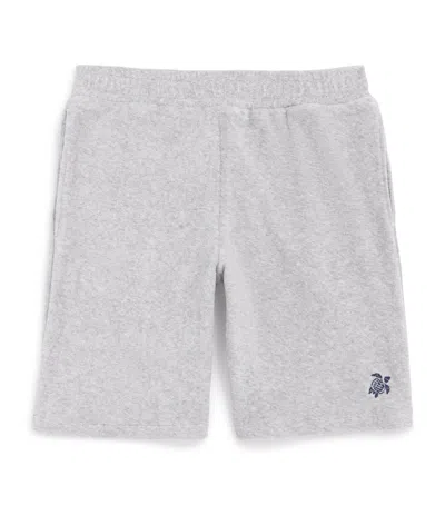 Vilebrequin Kids' Cotton Towelling Embroidered Shorts In Gray