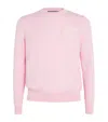Vilebrequin Cotton Turtle Jacquard Sweater In Pink