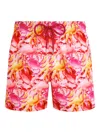 Vilebrequin Men Ultra-light And Packable Swim Trunks Crab Ballons In Pink