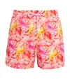 Vilebrequin Crab Print Mahina Swim Shorts In Pink