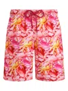 Vilebrequin Men Ultra-light And Packable Swim Trunks Crab Ballons In Pink