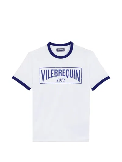 Vilebrequin Crew-neck Logo T-shirt In White
