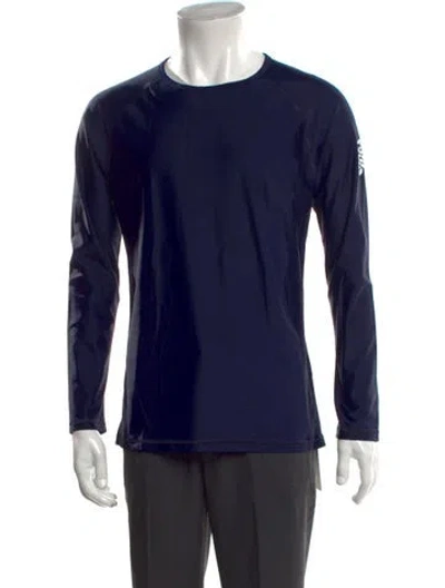 Pre-owned Vilebrequin Crew Neck Long Sleeve T-shirt In Blue