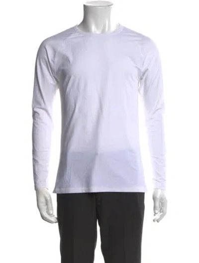 Pre-owned Vilebrequin Crew Neck Long Sleeve T-shirt In White