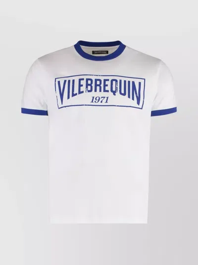 Vilebrequin Crew-neck Ribbed T-shirt Short Sleeves In White