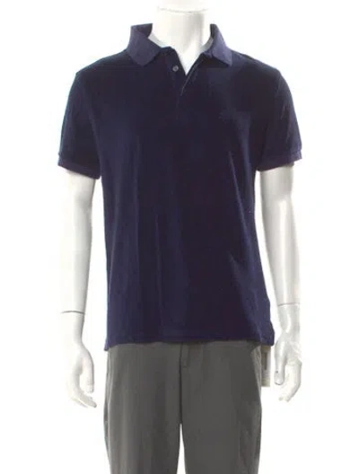 Pre-owned Vilebrequin Crew Neck Short Sleeve Polo Shirt In Blue