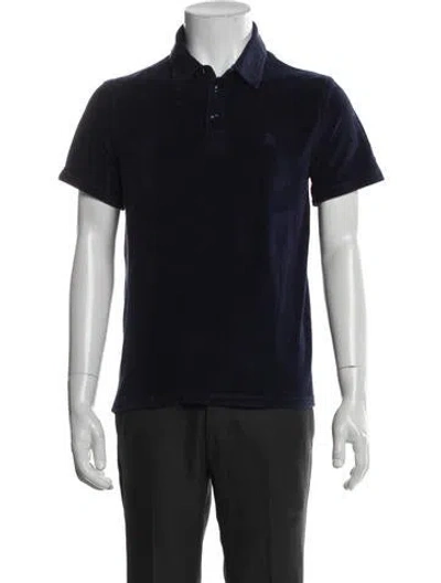 Pre-owned Vilebrequin Crew Neck Short Sleeve Polo Shirt In Blue