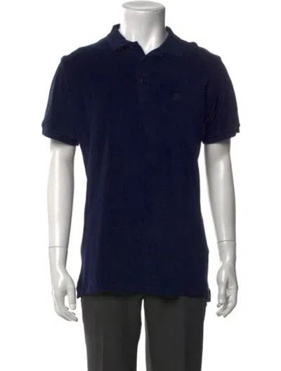 Pre-owned Vilebrequin Crew Neck Short Sleeve Polo Shirt In Blue