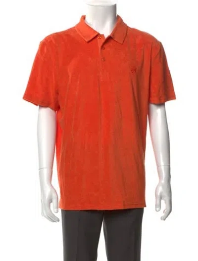 Pre-owned Vilebrequin Crew Neck Short Sleeve Polo Shirt In Orange