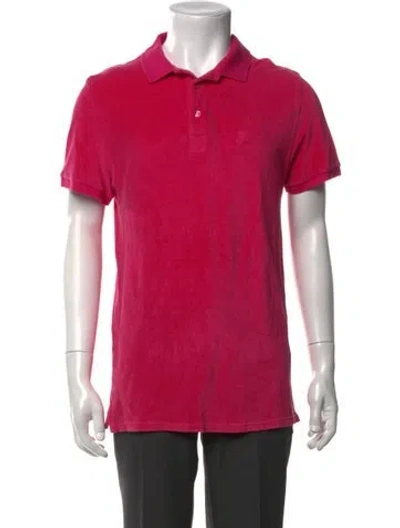 Pre-owned Vilebrequin Crew Neck Short Sleeve Polo Shirt In Red