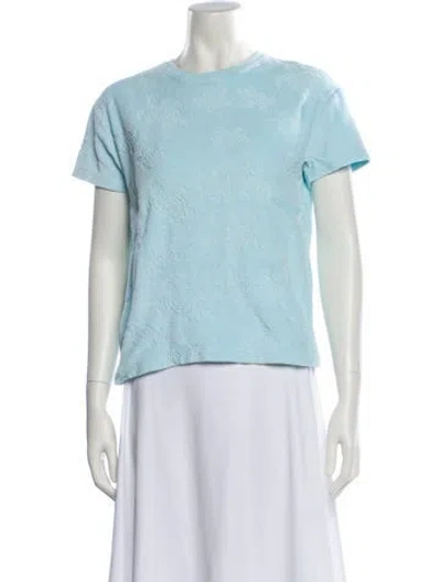 Pre-owned Vilebrequin Crew Neck Short Sleeve T-shirt In Blue