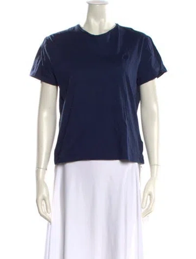 Pre-owned Vilebrequin Crew Neck Short Sleeve T-shirt In Blue