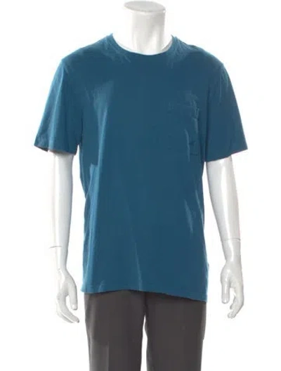 Pre-owned Vilebrequin Crew Neck Short Sleeve T-shirt In Blue