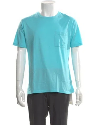 Pre-owned Vilebrequin Crew Neck Short Sleeve T-shirt In Blue