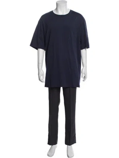 Pre-owned Vilebrequin Crew Neck Short Sleeve T-shirt In Blue