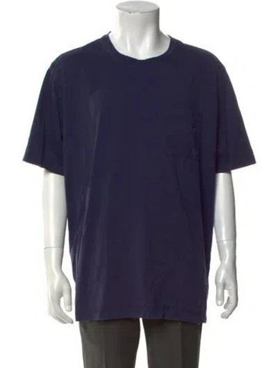 Pre-owned Vilebrequin Crew Neck Short Sleeve T-shirt In Blue