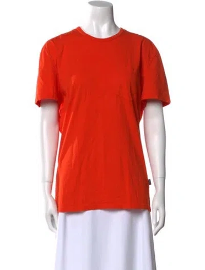 Pre-owned Vilebrequin Crew Neck Short Sleeve T-shirt In Orange