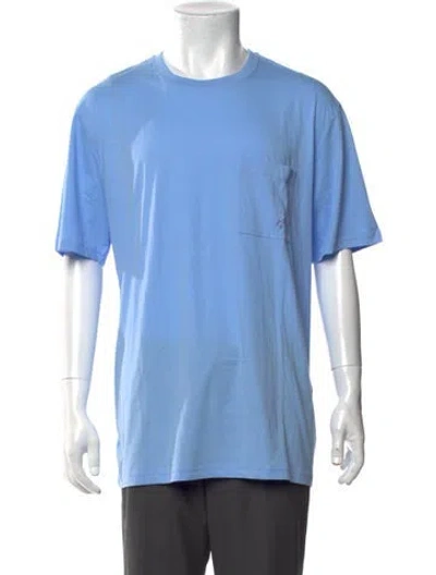 Pre-owned Vilebrequin Crew Neck Short Sleeve T-shirt W/ Tags In Blue