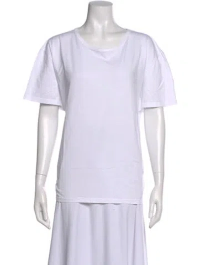 Pre-owned Vilebrequin Crew Neck Short Sleeve T-shirt In White