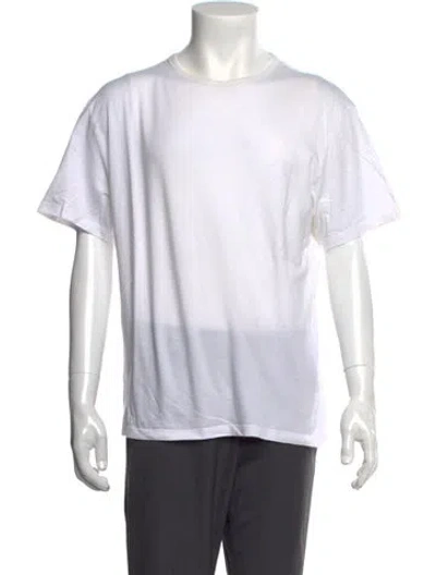 Pre-owned Vilebrequin Crew Neck Short Sleeve T-shirt In White