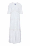 Vilebrequin Disco Butterflies Rayon Dress In Blanc